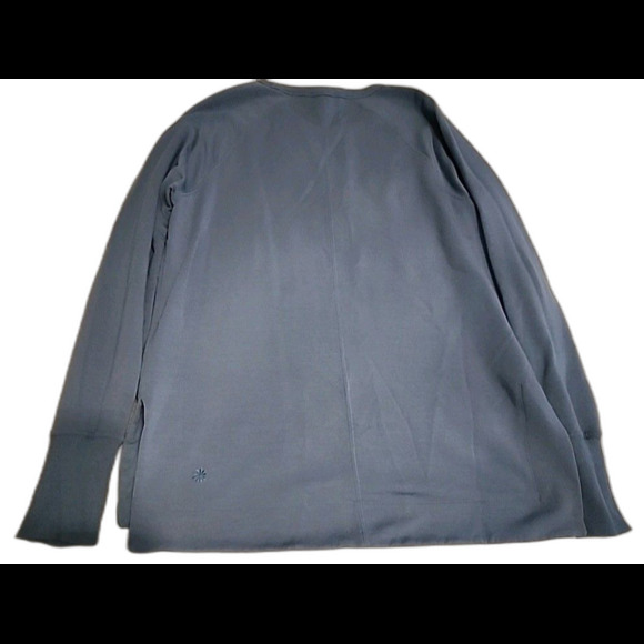 Athleta Light Blue Long Sleeve Active Top Size M With Thumbholes - Picture 7 of 7